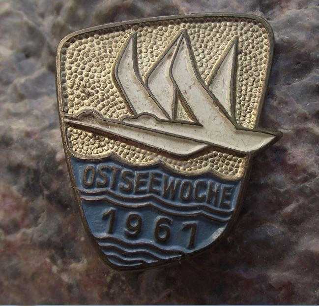 1961 Ostseewoche Baltic Week DDR East Germany International Festival Pin Badge - Badgecrazy