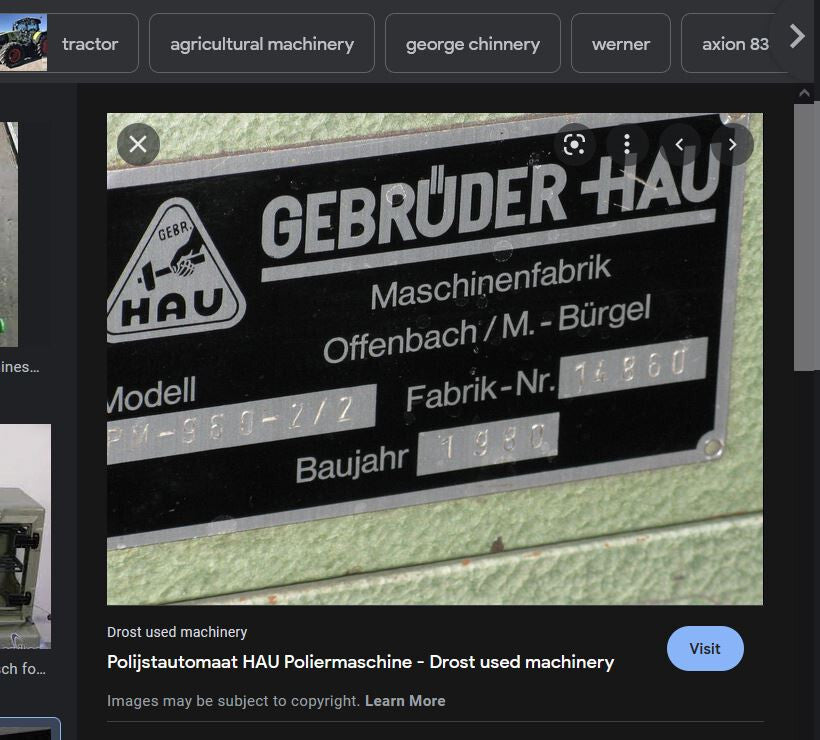 Vintage East Germany DDR Gebruder Hau Maschinenfabrik Engineering Firm Pin Badge - Badgecrazy