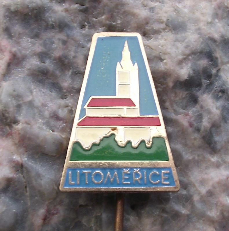 Antique Litomerice Leitmeritz St Stephen Cathedral Tower Souvenier Pin Badge - Badgecrazy