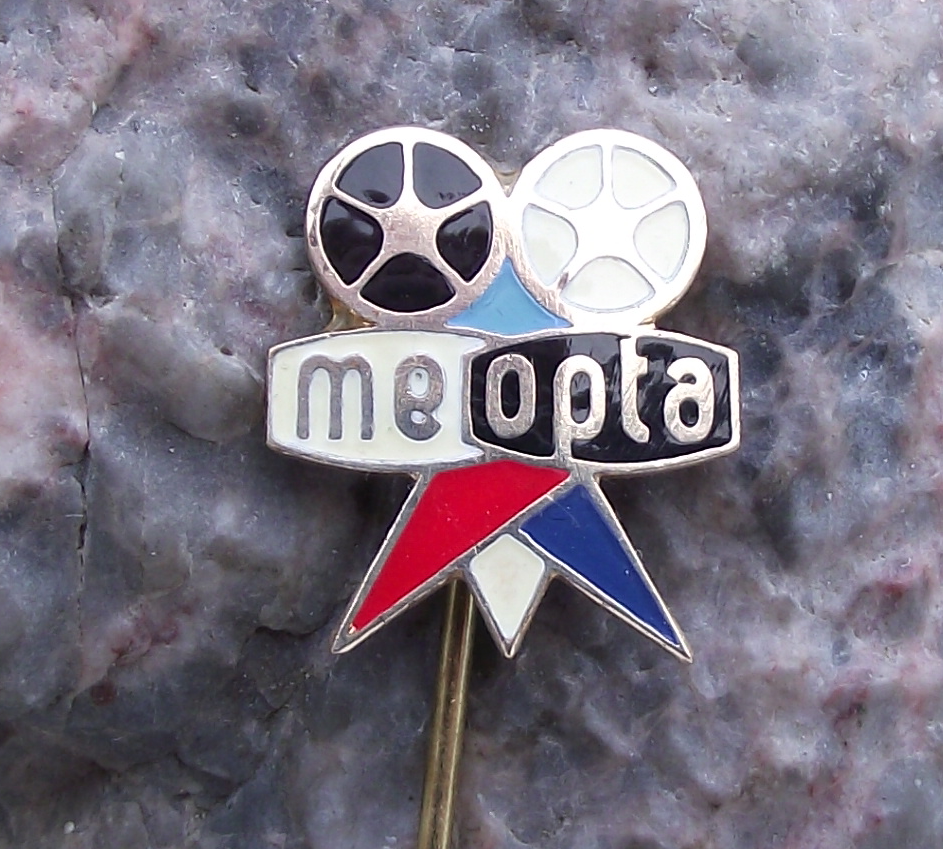 Vintage Meopta Viewmaster Meoskop Camera Optical Firm Tripod Pin Badge - Badgecrazy
