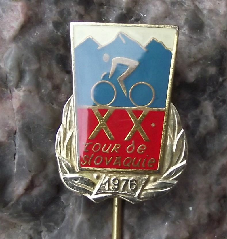 1976 Okolo Slovenska Tour of Slovakia Cycling UCI Europe Bike Race Pin Badge - Badgecrazy