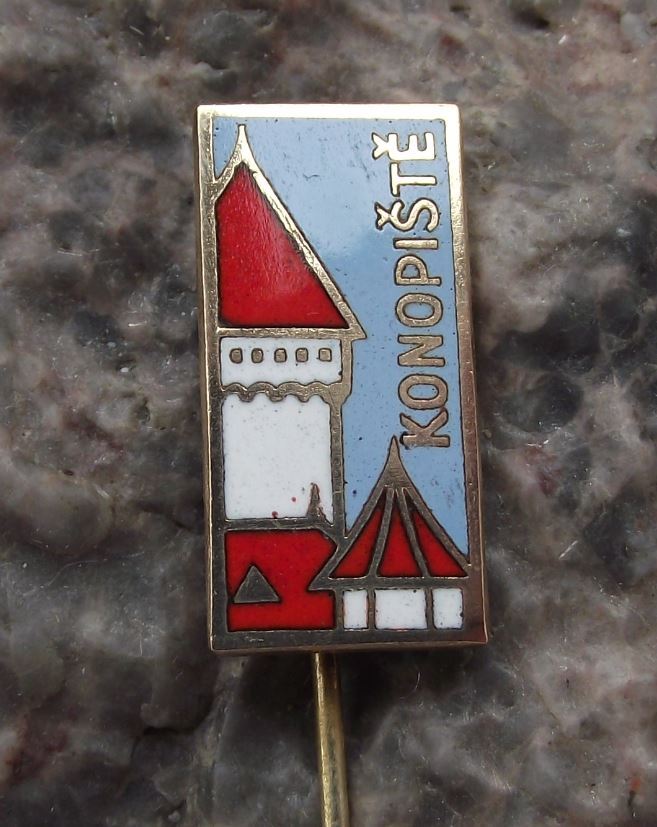 Konopiste Konopischt Castle Schloss Czech Fairytale Palace Tower Pin Badge - Badgecrazy