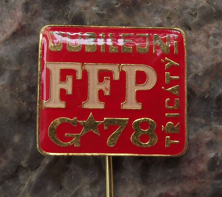 1978 FFP Czech Filmovy Exhibition 30th Communist Workers Film Festival Pin Badge - Badgecrazy
