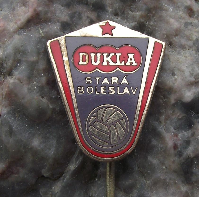 Antique Dukla Mlada Boleslav Czechoslovakia Football Soccer Club Pin Badge - Badgecrazy