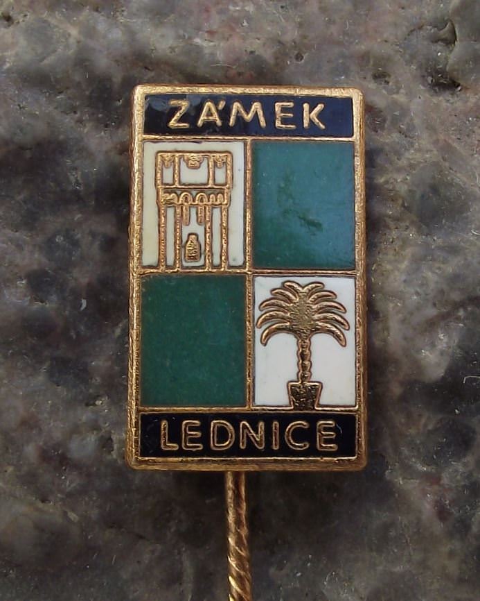 Lednice Eisgrub UNESCO Palace Castle Tower Tourist Travel Souvenier Pin Badge - Badgecrazy