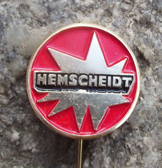 Hemscheidt German Shock Absorbers Car Chassis Pneumatics Advertising Pin Badge - Badgecrazy