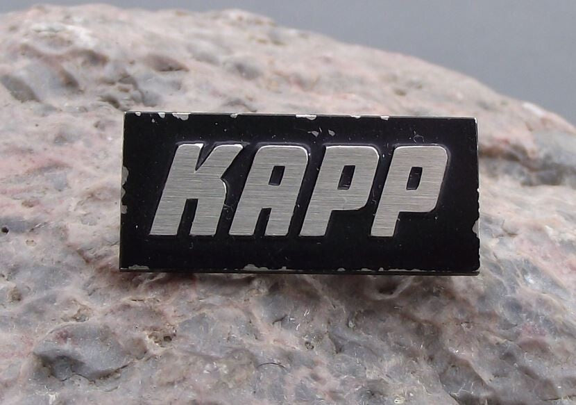 Vintage Kapp German Engineering Machine Company Firm Logo Germany Pin Badge - Badgecrazy