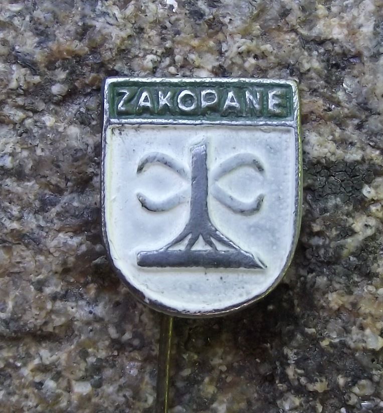 Antique Zakopane Polish Town Poland Coat of Arms Heraldry Pin Badge - Badgecrazy