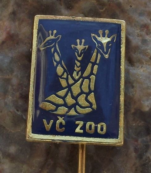 Giraffe Herd Necks Heads Safari Park Dvur Kralove Czech Zoo Visitors Pin Badge - Badgecrazy