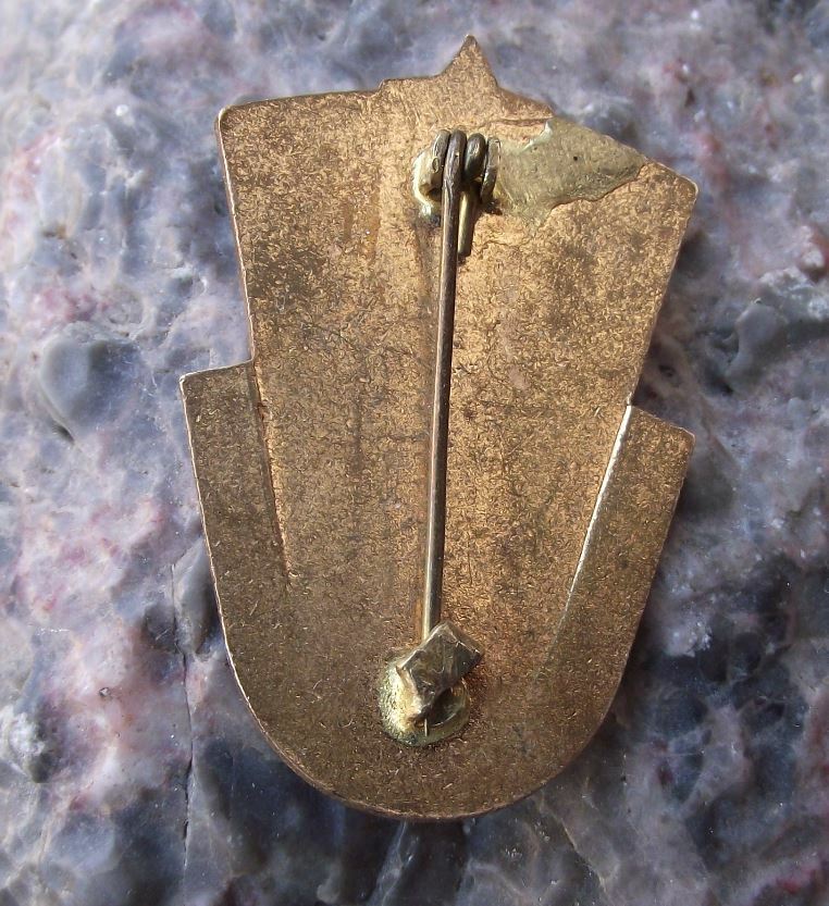 Antique CSM Czechoslovakia Youth Organisation Members Soil Management Pin Badge - Badgecrazy