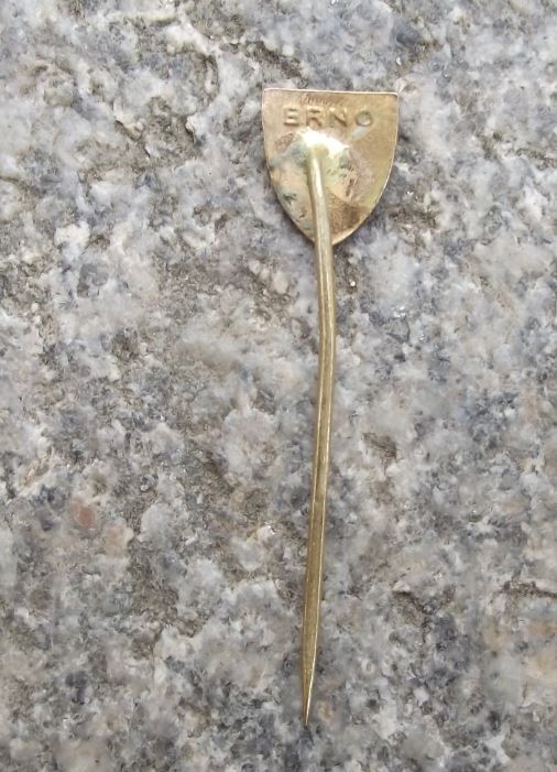 Vintage Brno Czechoslovakia City Coat of Arms Heraldic Crest Shield Pin Badge - Badgecrazy