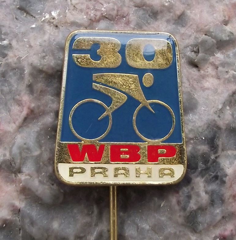 1977 PBW BPW WBP International Bicycle Bike Road Race Prague Cycling Pin Badge - Badgecrazy