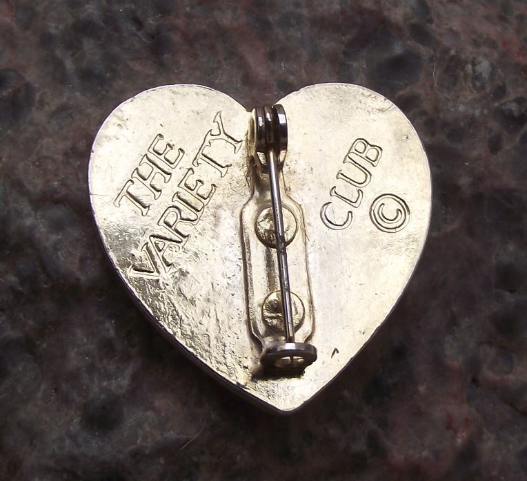 Golden Metal Within Larger Hearts Love Passion Valentine Brooch Pin Badge - Badgecrazy