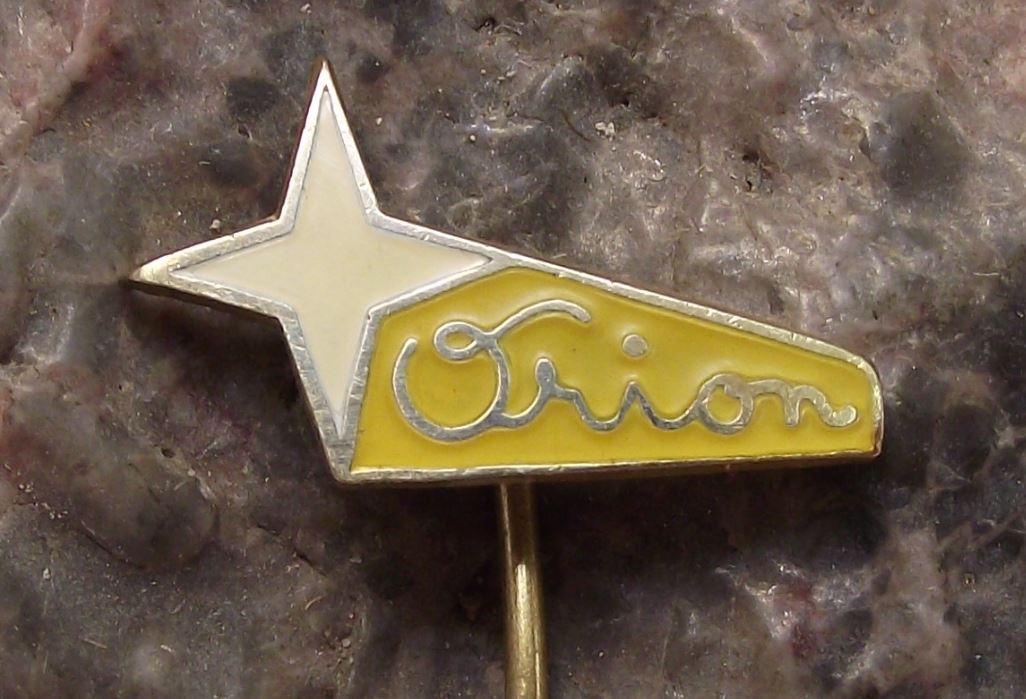 Antique Orion Star Sweet Czech Chocolate Bar Maker Confectioner Pin Badge - Badgecrazy