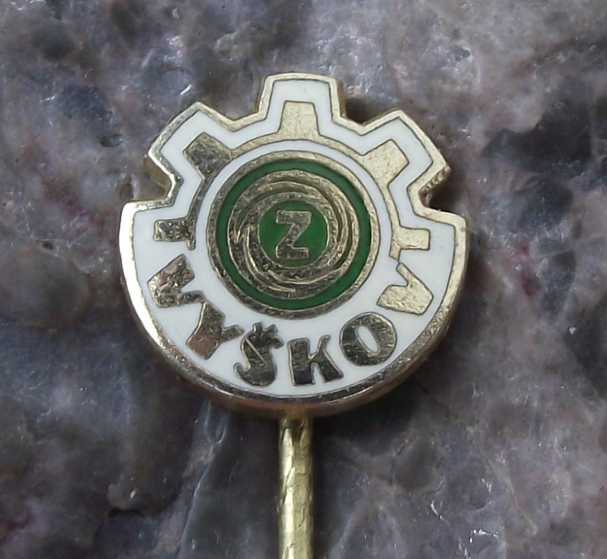 Vintage Ceska Zbrojovka Czech Guns CZ Weapons Vyskov Factory Pin Badge - Badgecrazy