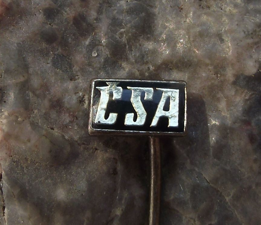 CSA Czech Airlines Czechoslovakia Official Logo Airliner Aircraft Pin Badge - Badgecrazy