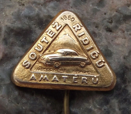 1960 Skoda Amateur Driving Competition Classic Felicia Octavia Car Pin Badge - Badgecrazy