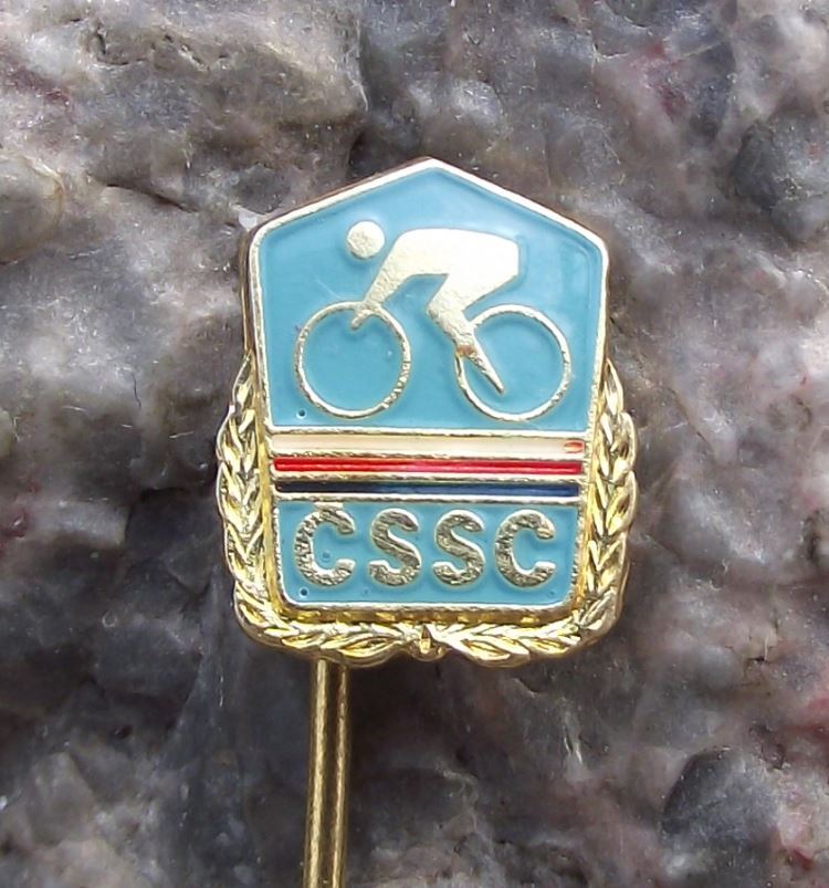 CSSC Czechoslovakia CSSR Cycling Club Association Bicycle Members Pin Badge - Badgecrazy