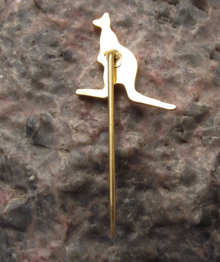 Australia Standing Red Grey Kangaroo Australian Tourist Souvenier Pin Badge - Badgecrazy