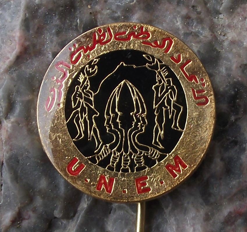 Vintage Union Nationale des Etudiants Marocains UNEM Morrocco Student Pin Badge - Badgecrazy