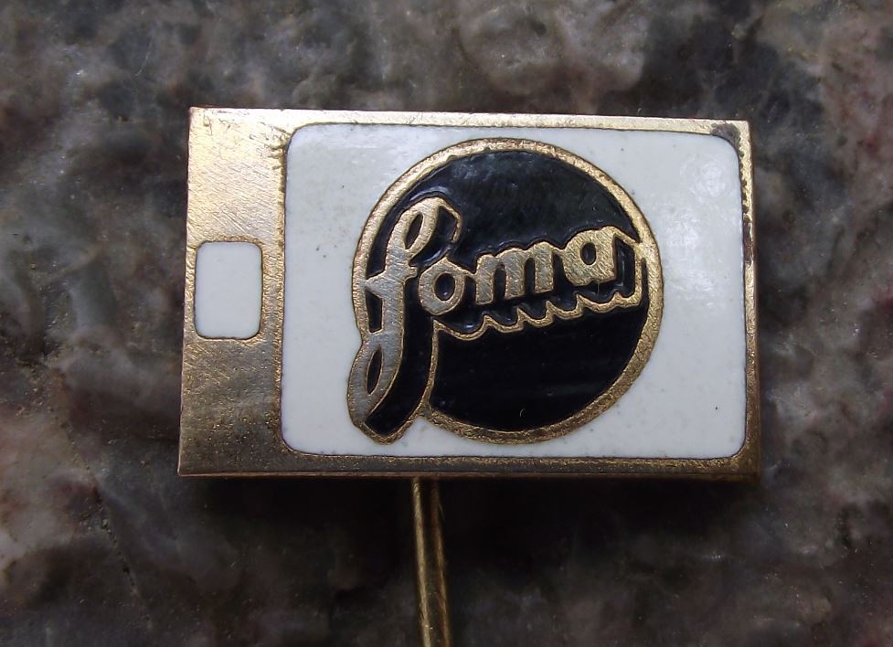 Antique FOMA Classic Slide Roll Camera Film Photo Negative Enamel Pin Badge - Badgecrazy