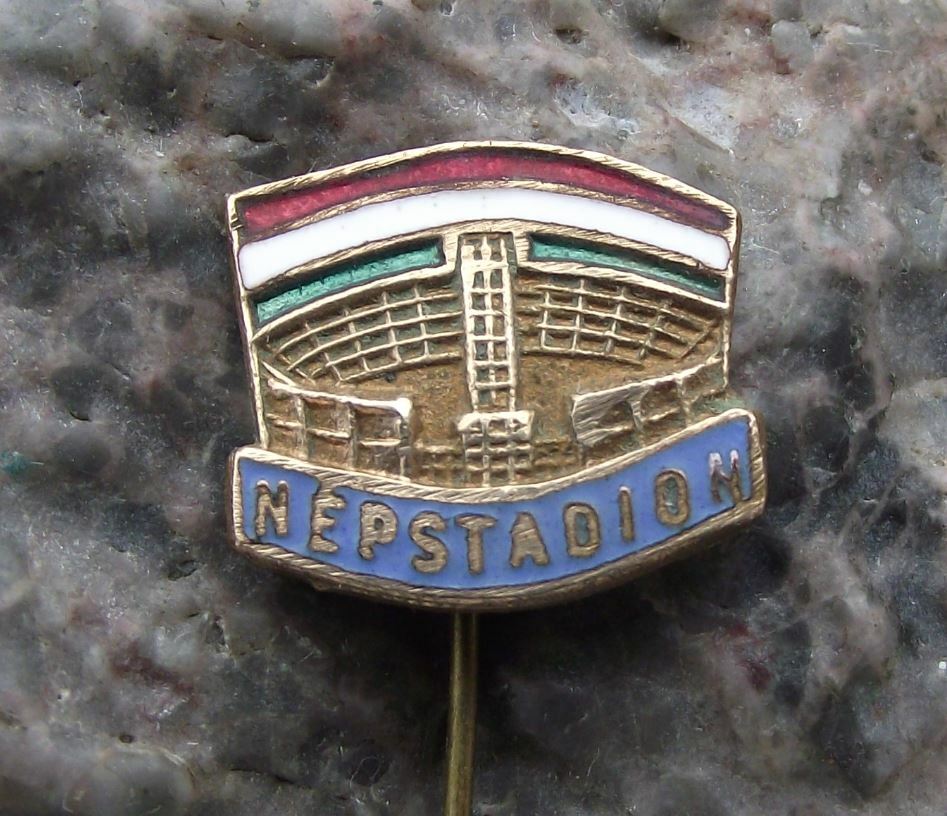 Antique Ferenc Puskas Nepstadion Giant Football Soccer Stadium Hungary Pin Badge - Badgecrazy