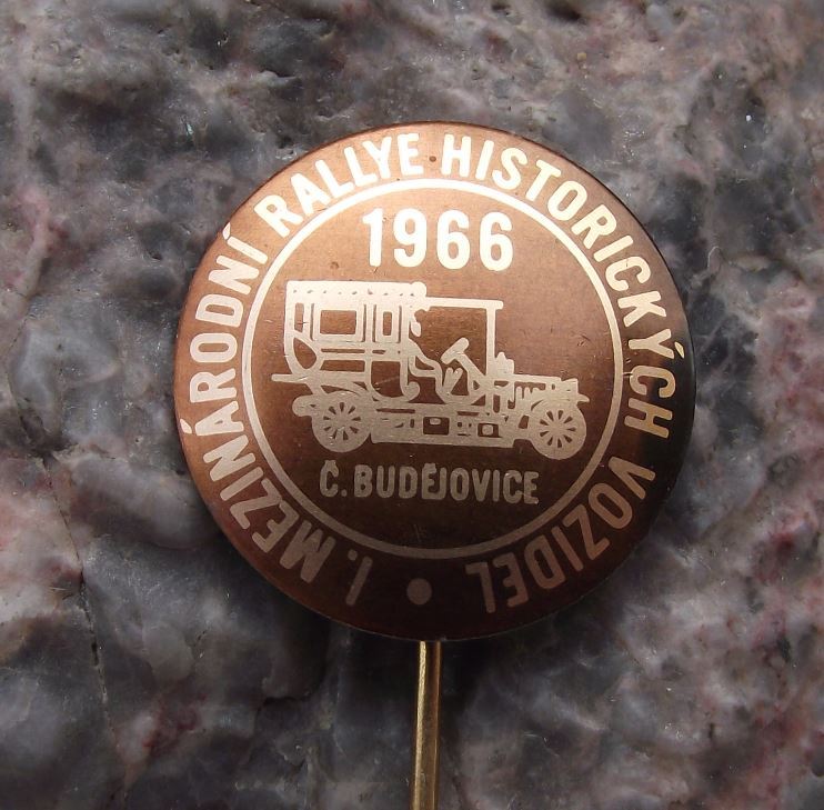 1966 First 1st International Historic Czech Veteran Car Vehicle Rally Pin Badge - Badgecrazy