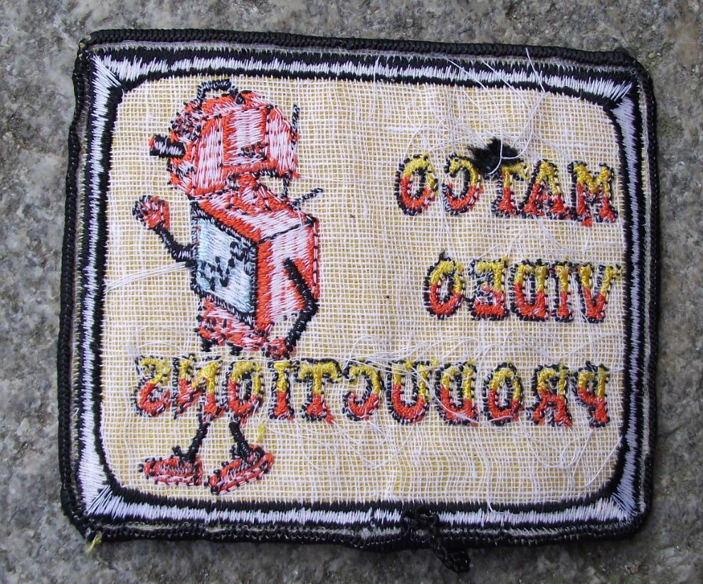 Antique Matco Video Productions Robot Canada Sew on Clothes Patch - Badgecrazy