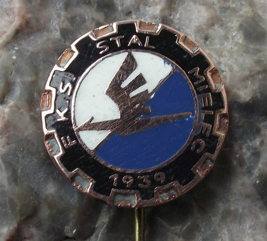 Vintage FKS Stal Mielec 1939 Poland Polish Football Soccer Club Shield Pin Badge - Badgecrazy