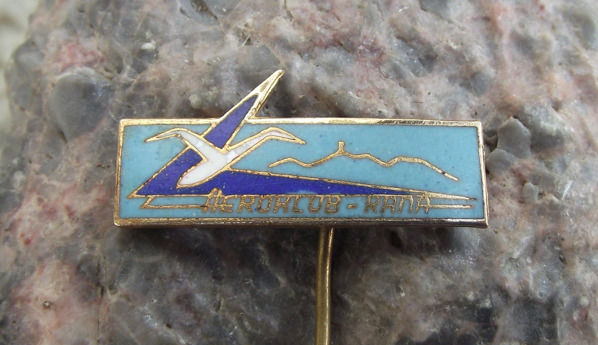 Aeroklub Rana Prague Light Aircraft Flying Club Glider Gliding Pilot Pin Badge - Badgecrazy
