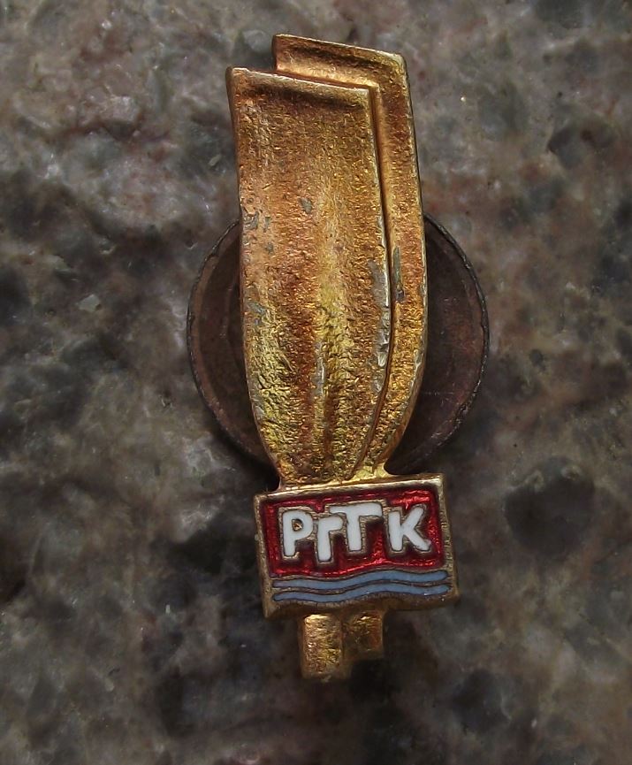 Antique PTTK Polish Poland Tourist & Sightseeing Society Canoe Jacket Pin Badge - Badgecrazy