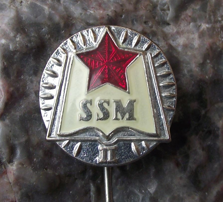 Antique SSM SZM Socialist Youth Czechoslovakia Grade 2 Award Pin Badge - Badgecrazy