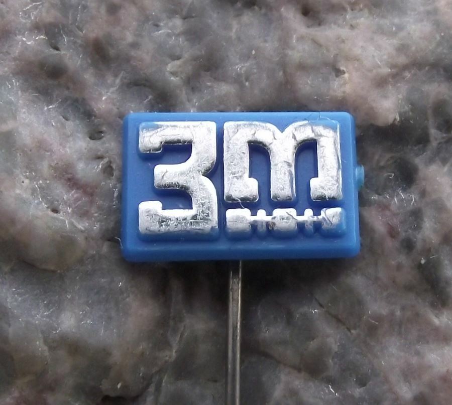 Vintage 3M Minnesota Mining Electronics Tape Company Advertising Pin Badge - Badgecrazy