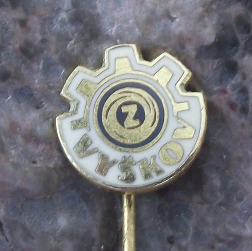 Vintage Ceska Zbrojovka Czech Guns CZ Weapons Vyskov Factory Pin Badge - Badgecrazy