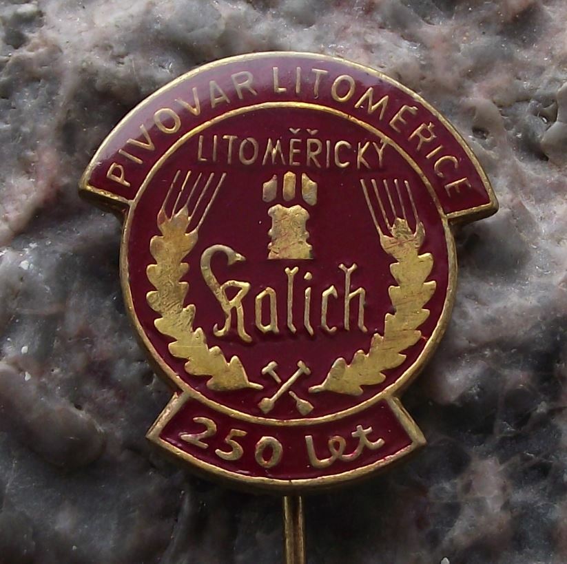 1970 Pivovar Litomerice Czechoslovakia Beer Lager 250th Anniversary Pin Badge - Badgecrazy