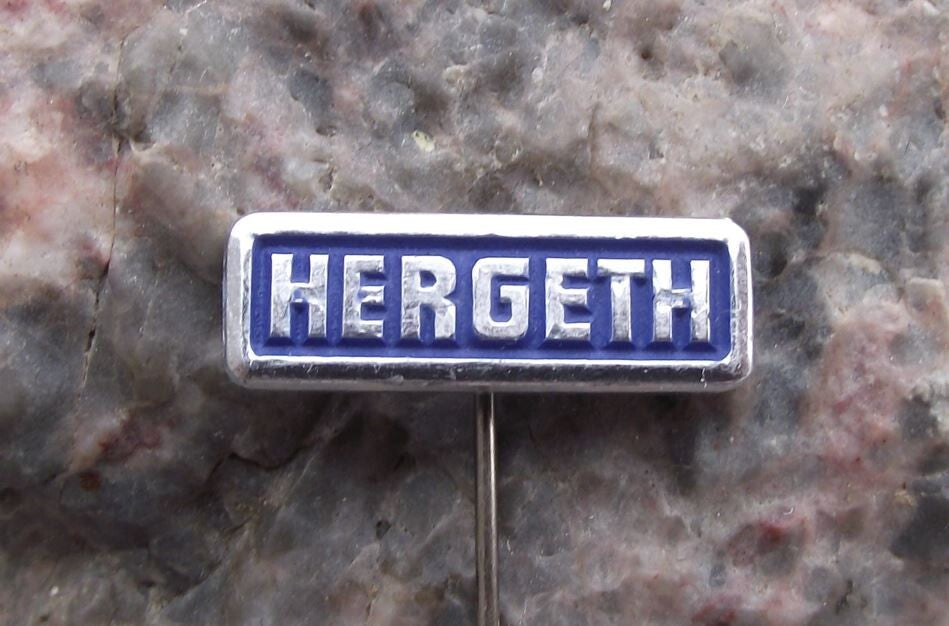Vintage Hergeth GmbH Fibre Processing Industry Machines Germany Pin Badge - Badgecrazy