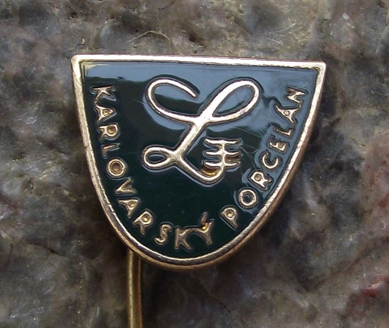 Antique Thun Karlovarsky Czech Porcelan Porcelain Ceramics Factory Pin Badge - Badgecrazy