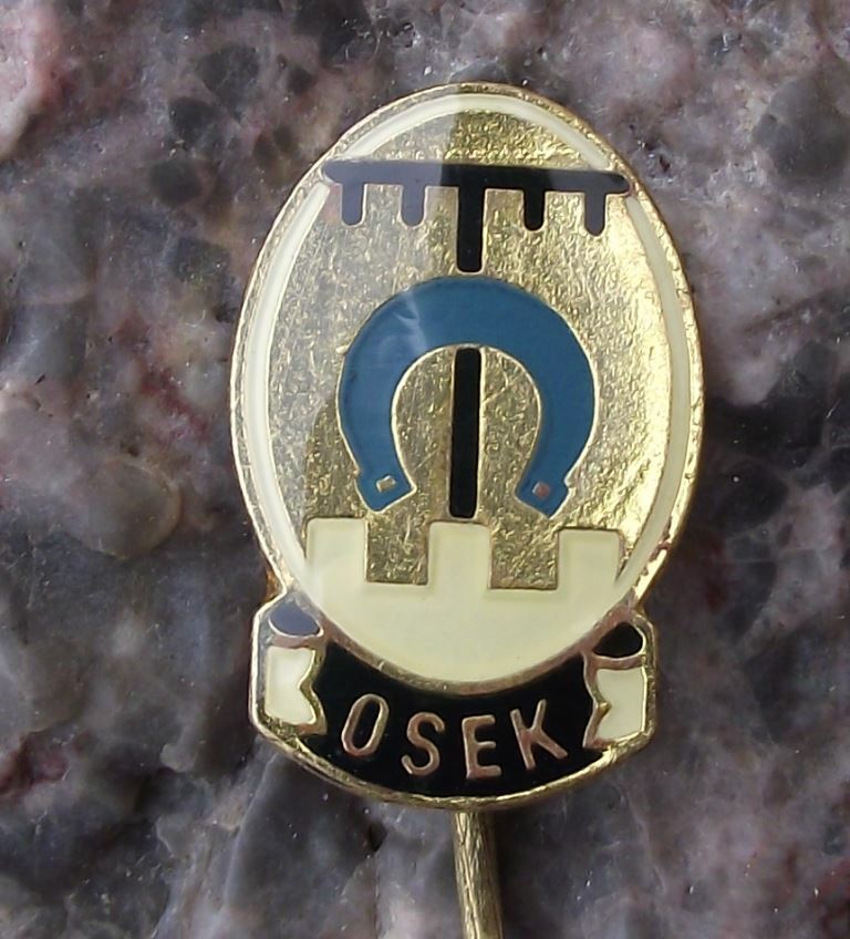 Vintage Osek Czechoslovakia Coat of Arms Heraldic Crest Pin Badge - Badgecrazy