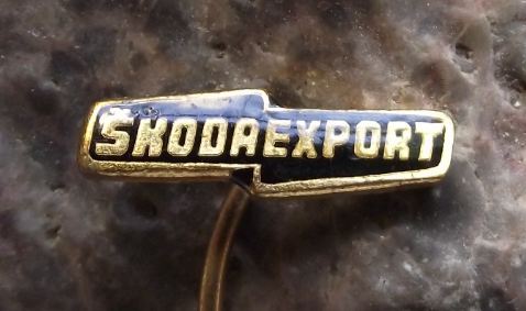 Skoda Export Vehicle Car & Engineering Products Advertising Pin Badge Logo - Badgecrazy