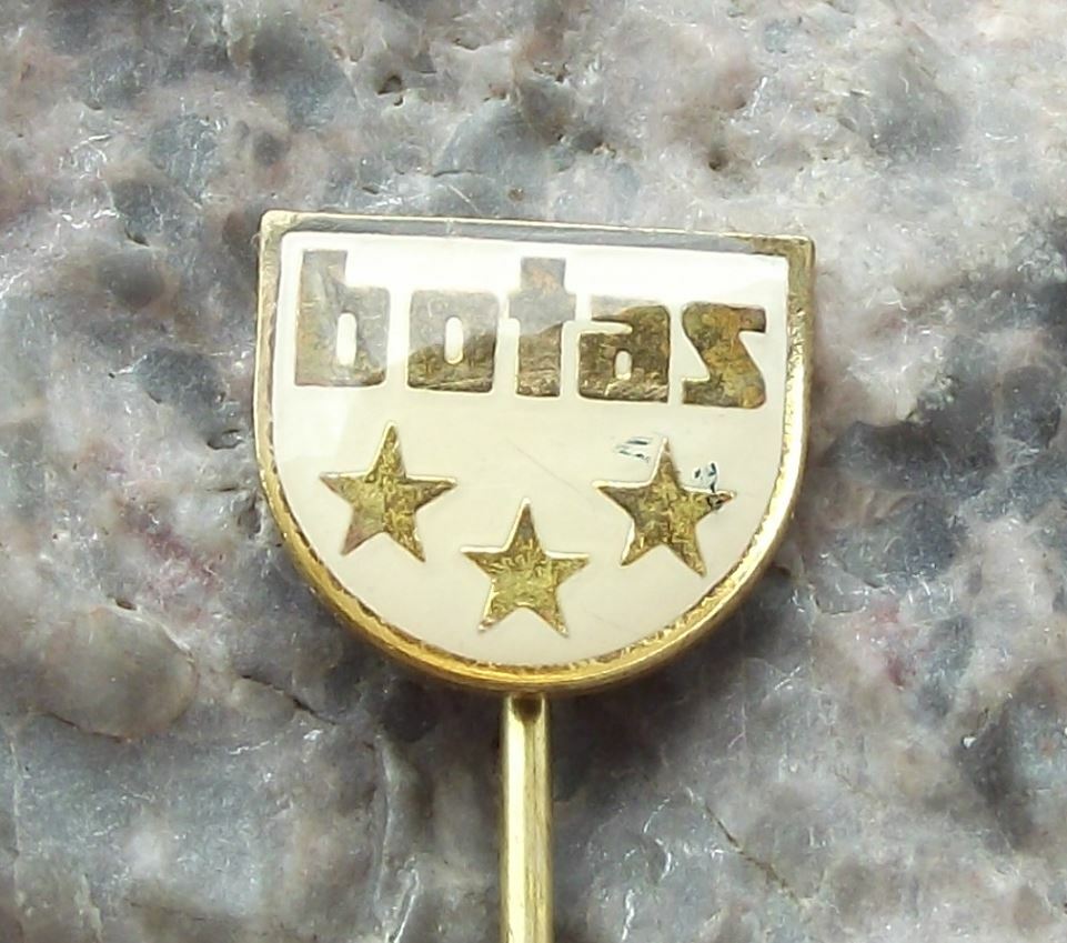 Classic Retro Botas Czechoslovakia Shoe & Boot Maker Advertising Pin Badge - Badgecrazy