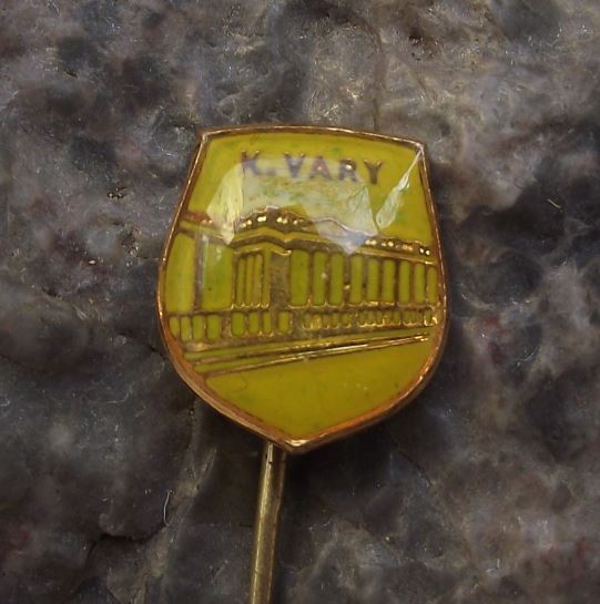 Karlovy Vary Carlsbad Natural Healing Water Springs Colonnade Pin Badge - Badgecrazy
