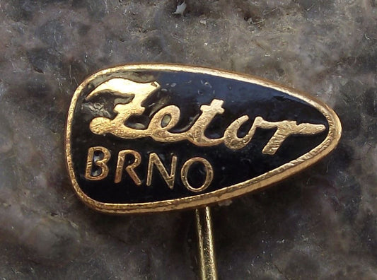 Zetor Brno Farm Tractor Worldwide Agriculture Crop Farming Script Logo Pin Badge