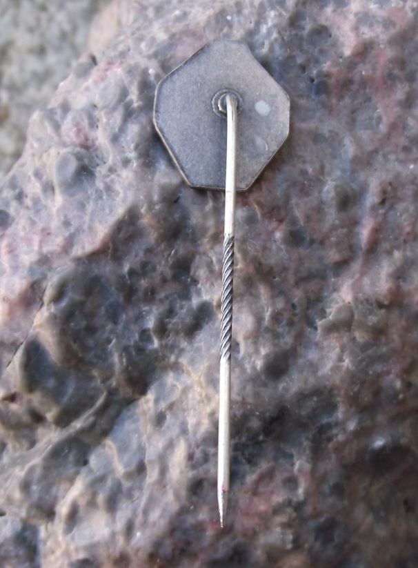 Rheinland Shooting German Defence Association Silver Gun Pistol Award Pin Badge - Badgecrazy