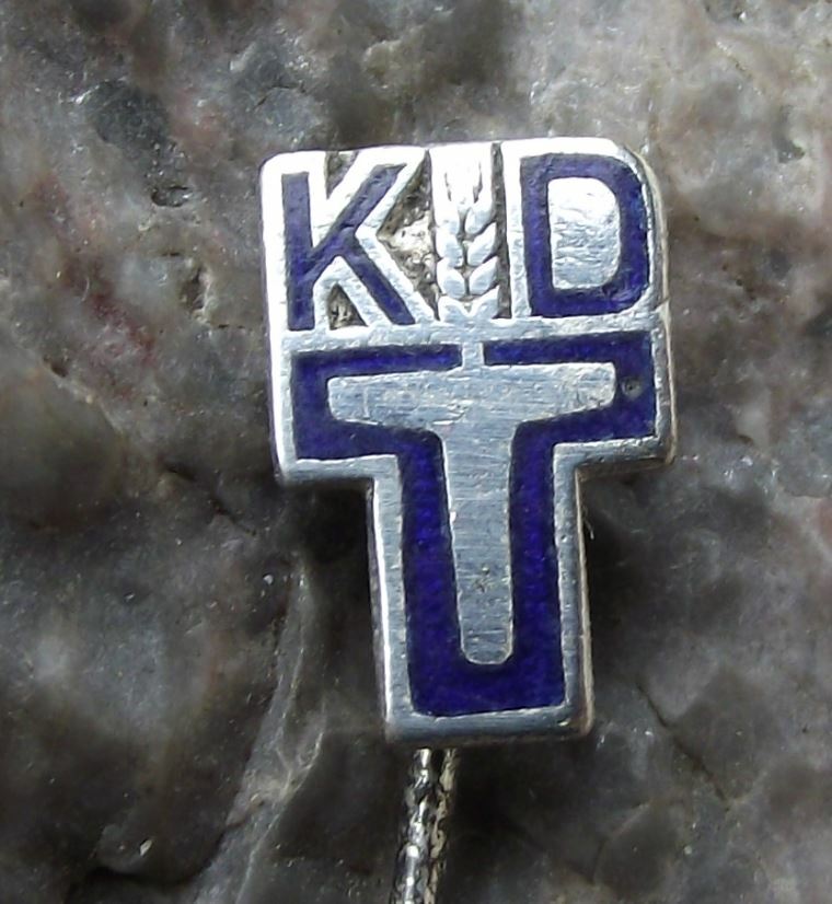Vintage KdT Kammer der Technik Berlin East German Engineers DDR GDR Pin Badge - Badgecrazy