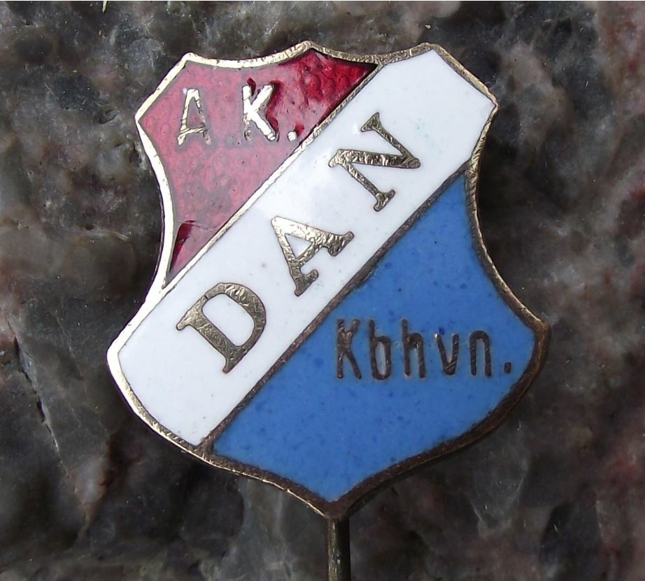 Antique Atletklubben DAN Kobenhavn Denmark Copenhagen Athletics Club Pin Badge - Badgecrazy