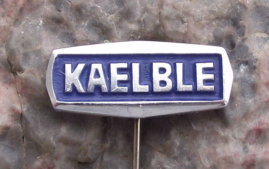 Vintage Kaelble German Tunnel Excavation Engineering Company Firm Logo Pin Badge - Badgecrazy