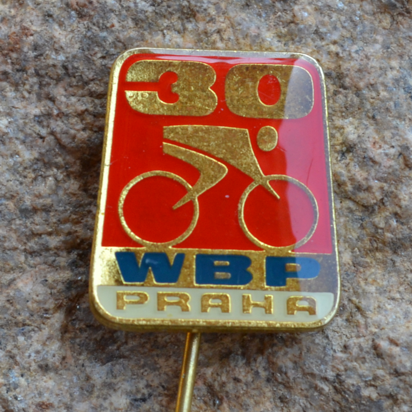 1977 PBW BPW WBP International Bicycle Bike Road Race Prague Cycling Pin Badge - Badgecrazy