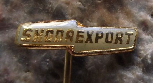 Skoda Export Vehicle Car & Engineering Products Advertising Pin Badge Logo - Badgecrazy