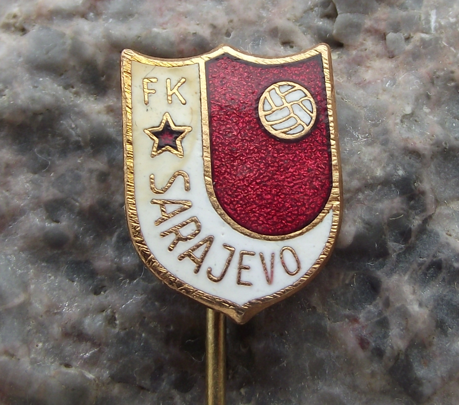 Antique Fudbalski klub Sarajevo Bosnia Yugoslavia Football Club Pin Badge - Badgecrazy