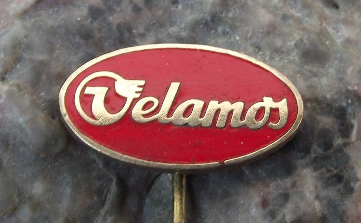 Vintage Velamos Bicycle Motorbike Works Oval Logo Cycle Bike Cycling Pin Badge - Badgecrazy
